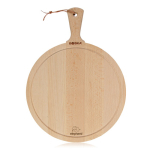 Premium, branded round wooden chopping board brown colour