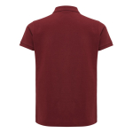 Women's casual-fit recycled cotton piqué polo, 220 g/m² burgundy colour second view
