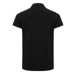 Women's casual-fit recycled cotton piqué polo, 220 g/m² black colour second view