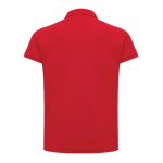 Women's casual-fit recycled cotton piqué polo, 220 g/m² red colour second view