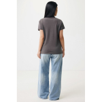 Women's casual-fit recycled cotton piqué polo, 220 g/m² matt silver colour fourth model view