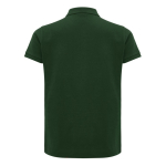 Women's casual-fit recycled cotton piqué polo, 220 g/m² forest green colour second view