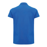 Women's casual-fit recycled cotton piqué polo, 220 g/m² royal blue colour second view