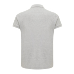 Women's casual-fit recycled cotton piqué polo, 220 g/m² light grey colour second view