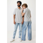 Women's casual-fit recycled cotton piqué polo, 220 g/m² light grey colour