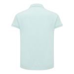 Women's casual-fit recycled cotton piqué polo, 220 g/m² mint green colour second view