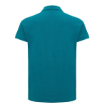 Women's casual-fit recycled cotton piqué polo, 220 g/m² pastel green colour second view