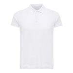 Women's casual-fit recycled cotton piqué polo, 220 g/m² off white colour