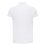 Women's casual-fit recycled cotton piqué polo, 220 g/m² off white colour second view
