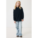 Kids’ recycled cotton hoodie sweatshirt, 280 g/m² black colour