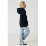 Kids’ recycled cotton hoodie sweatshirt, 280 g/m² black colour