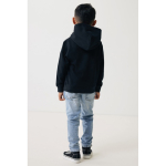Kids’ recycled cotton hoodie sweatshirt, 280 g/m² black colour