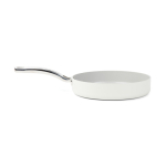 Recycled aluminium frying pan with ceramic coating, 25 cm beige colour