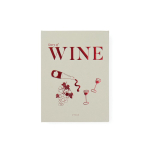 Wine gift set in classic book-style box off white colour