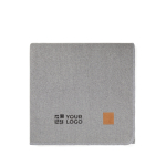 Recycled polyester blanket with exceptional softness, 320 g/m² grey colour