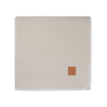 Recycled polyester blanket with exceptional softness, 320 g/m² beige colour