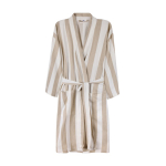Recycled cotton hammam-style robe, adjustable fit, L/XL, 200 g/m² beige colour