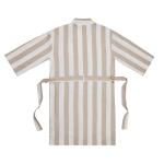Recycled cotton hammam-style robe, adjustable fit, L/XL, 200 g/m² beige colour