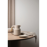 Recycled stainless steel thermal jug with anti-drip lid, 1.2 L beige colour