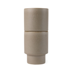 Recycled clay mug with Scandinavian design, 300 ml beige colour