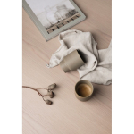Recycled clay mug with Scandinavian design, 300 ml beige colour