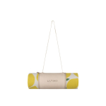 Foldable picnic blanket in polyester, easy to carry yellow colour