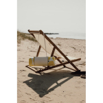 Foldable picnic blanket in polyester, easy to carry yellow colour