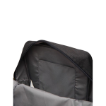Eco travel backpack with side bottle compartment black colour