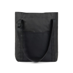 Eco tote bag with elegant minimalist design and handle black colour