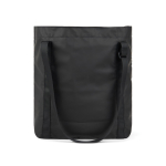 Eco tote bag with elegant minimalist design and handle black colour