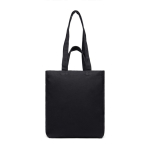 Recycled canvas zip bag, 400 g/m² black colour