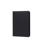 Eco portfolio with pen loop and pockets, A4, ruled pages black colour