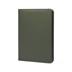 Eco portfolio with pen loop and pockets, A4, ruled pages green colour
