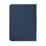 Eco portfolio with pen loop and pockets, A4, ruled pages navy-blue colour