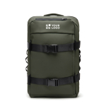 Eco explorer backpack with luggage strap, fits 15.6” laptop green colour