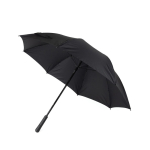 Manual stormproof umbrella in 190T pongee fabric, Ø120 cm black colour