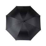Manual stormproof umbrella in 190T pongee fabric, Ø120 cm black colour