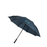 Manual stormproof umbrella in 190T pongee fabric, Ø120 cm navy-blue colour