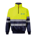 Extra-large polyester fleece jumper with high collar, 300 g/m2, Velilla main view