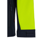 Extra-large polyester-elastane fleece softshell jacket, 280 g/m2, Velilla yellow colour sixth view