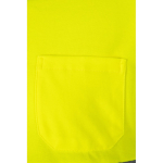 Two-tone high-visibility long-sleeve work polo, 150 g/m2, Velilla yellow colour fifth view