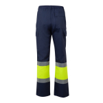 Unisex cotton-polyester work trousers – 190 g/m2, Velilla yellow colour