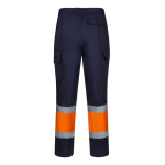 Unisex cotton-polyester work trousers – 190 g/m2, Velilla orange colour