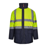 Extra-large 4-in-1 polyester work parka with coating – 180 g/m2, Velilla yellow colour second view
