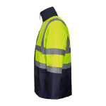 Extra-large 4-in-1 polyester work parka with coating – 180 g/m2, Velilla yellow colour third view