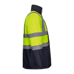 Extra-large 4-in-1 polyester work parka with coating – 180 g/m2, Velilla yellow colour fourth view