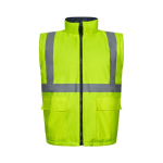 Extra-large 4-in-1 polyester work parka with coating – 180 g/m2, Velilla yellow colour seventh view