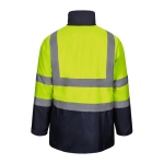 Extra-large 4-in-1 polyester work parka with coating – 180 g/m2, Velilla yellow colour