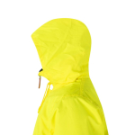 Two-tone polyester work parka with coating – 190 g/m2, Velilla yellow colour sixth view