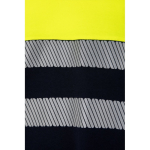Two-tone cotton-polyester piqué work t-shirt – 150 g/m2, Velilla yellow colour fifth view